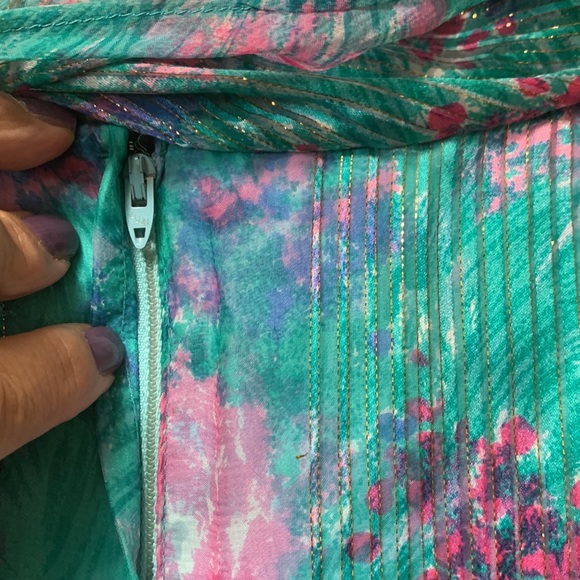 VINTAGE NAT KAPLAN SILK SHIFT DRESS - Picture 9 of 11